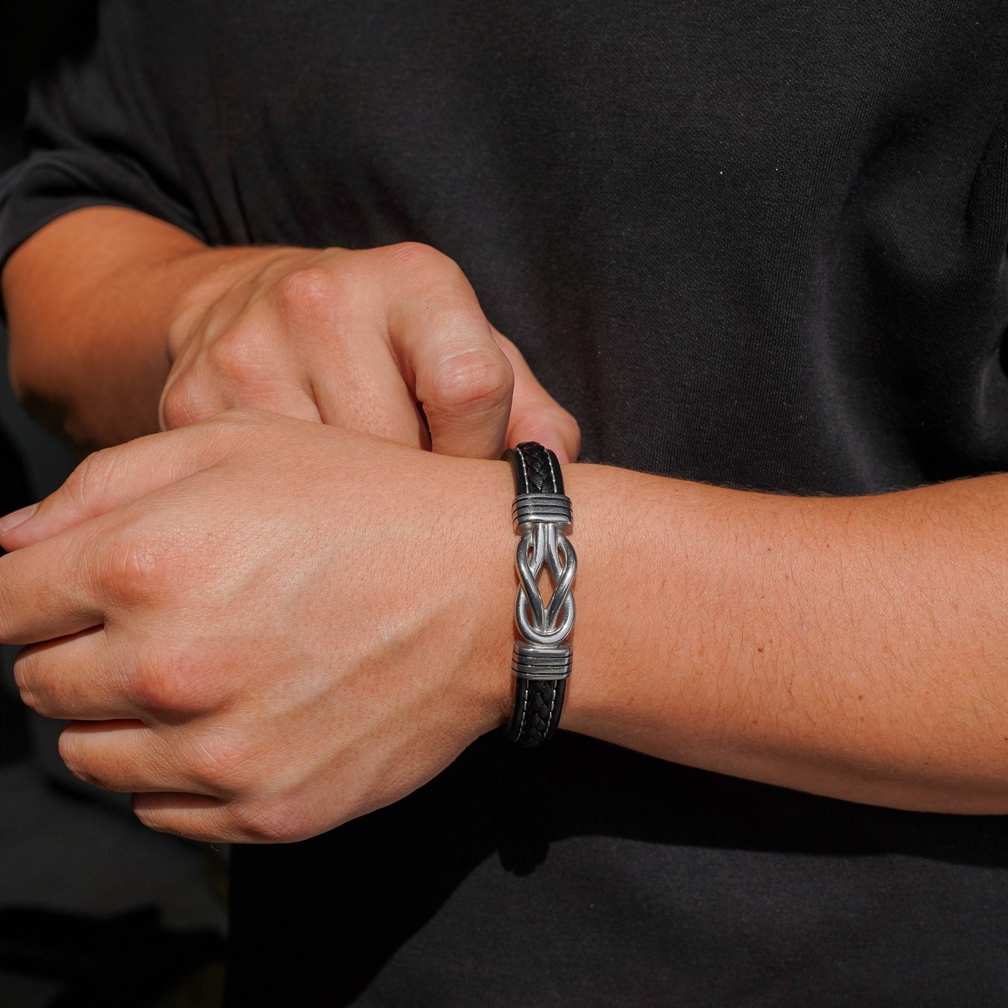 À MON HOMME - BRACELET EN CUIR LIÉ