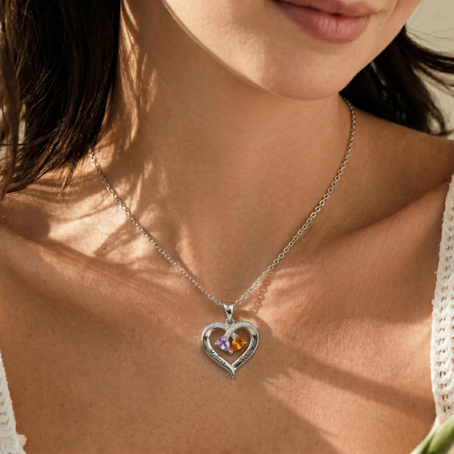 À MA FEMME - COLLIER PIERRES DE NAISSANCE PERSONNALISÉE