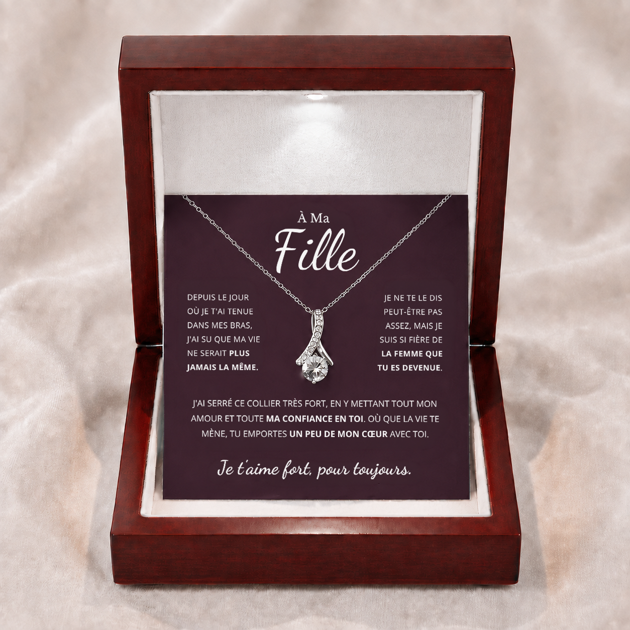 À MA FILLE - COLLIER RUBAN POUR ELLE