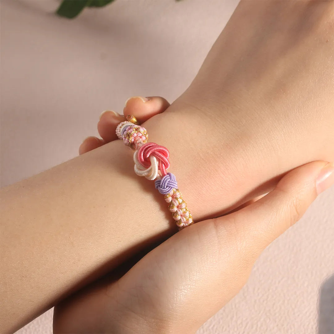 À MA PETITE-FILLE - BRACELET NŒUD FLORAL