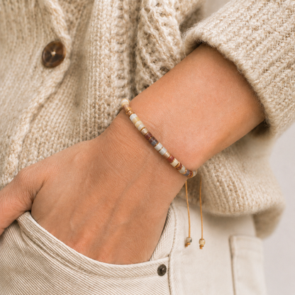LA VIE EST DURE, MAIS TU ES PLUS FORTE - BRACELET PIERRES NATURELLES
