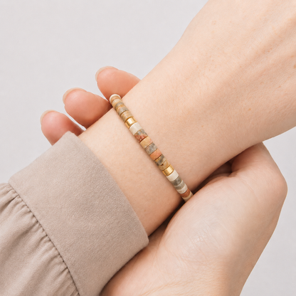 LA VIE EST DURE, MAIS TU ES PLUS FORTE - BRACELET PIERRES NATURELLES