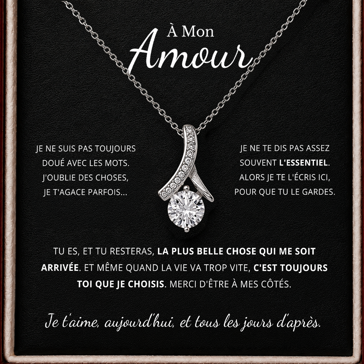 À MON AMOUR - COLLIER RUBAN POUR ELLE