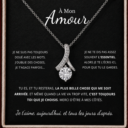 À MON AMOUR - COLLIER RUBAN POUR ELLE