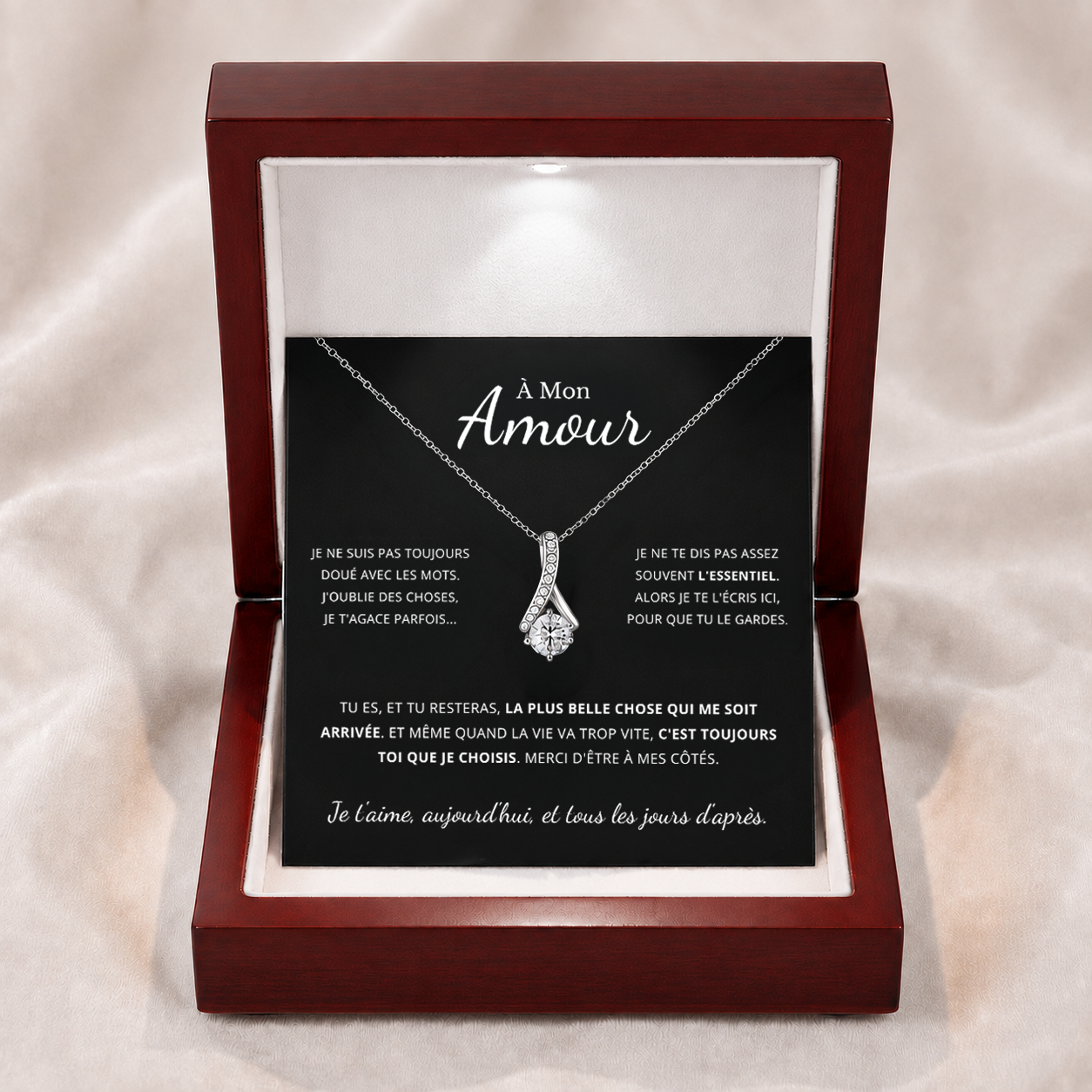 À MON AMOUR - COLLIER RUBAN POUR ELLE