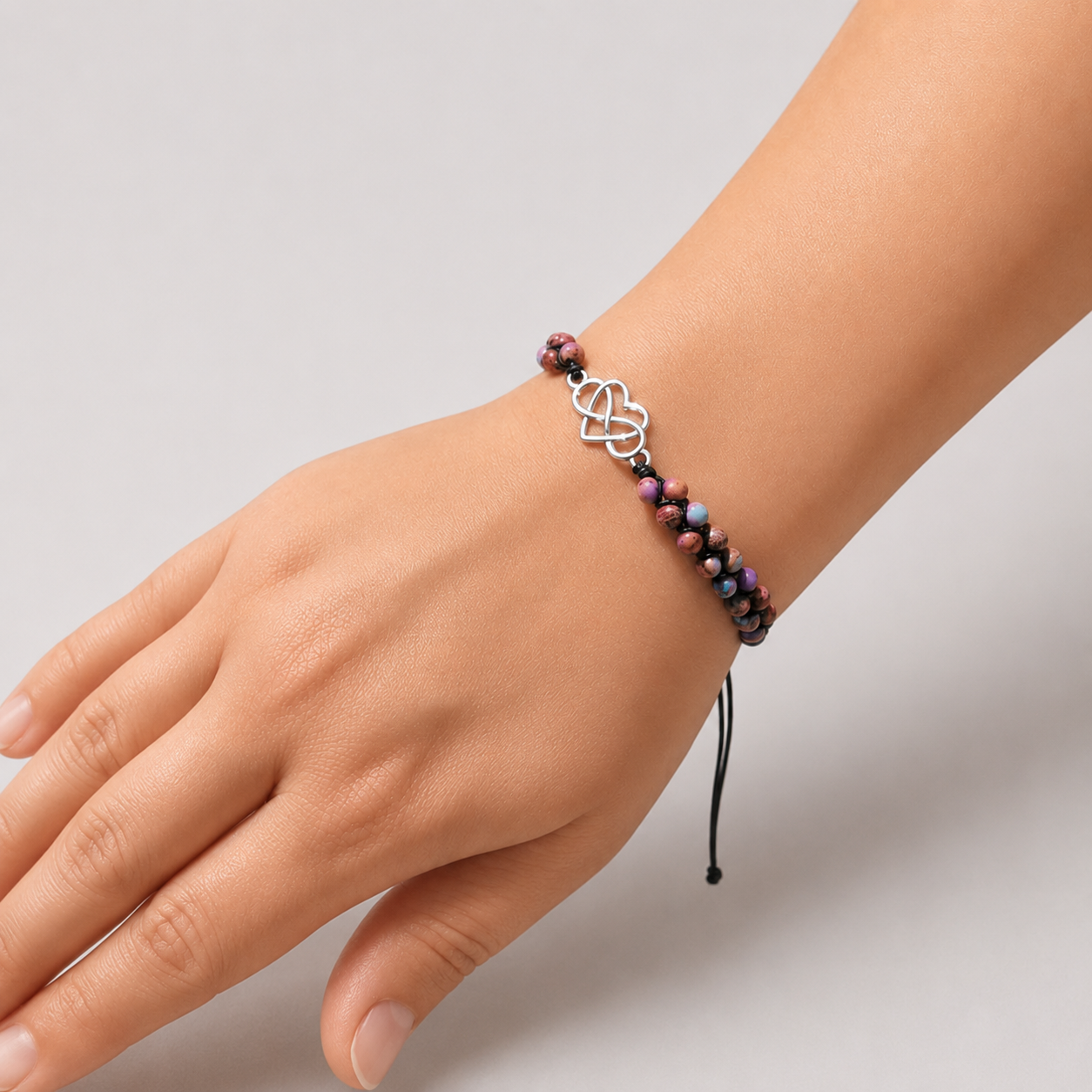 À MA PETITE-FILLE - BRACELET COEUR BOHO