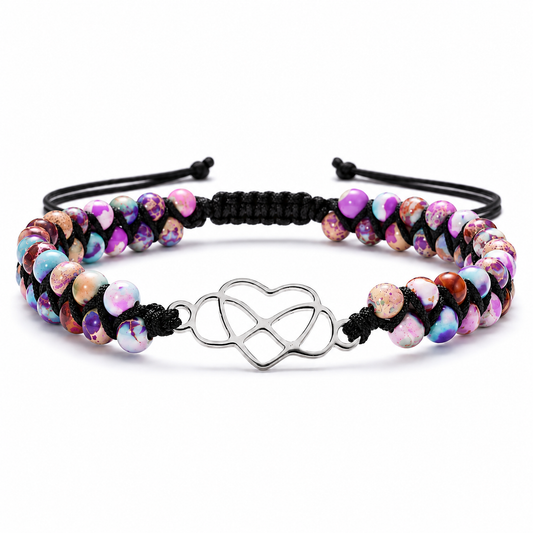 À MA PETITE-FILLE - BRACELET COEUR BOHO
