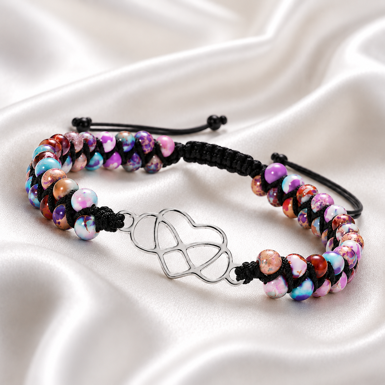 À MA PETITE-FILLE - BRACELET COEUR BOHO