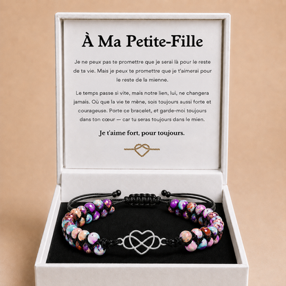 À MA PETITE-FILLE - BRACELET COEUR BOHO