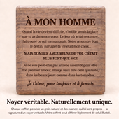 À MON HOMME - BRACELET EN CUIR PERSONNALISÉ & COFFRET EN NOYER GRAVÉ