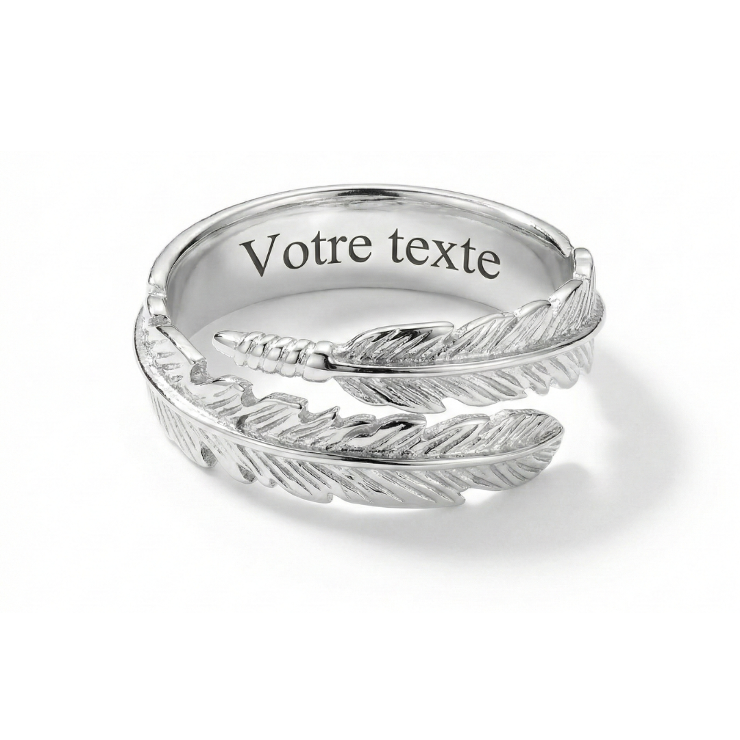 BAGUE PLUME D'UN ANGE