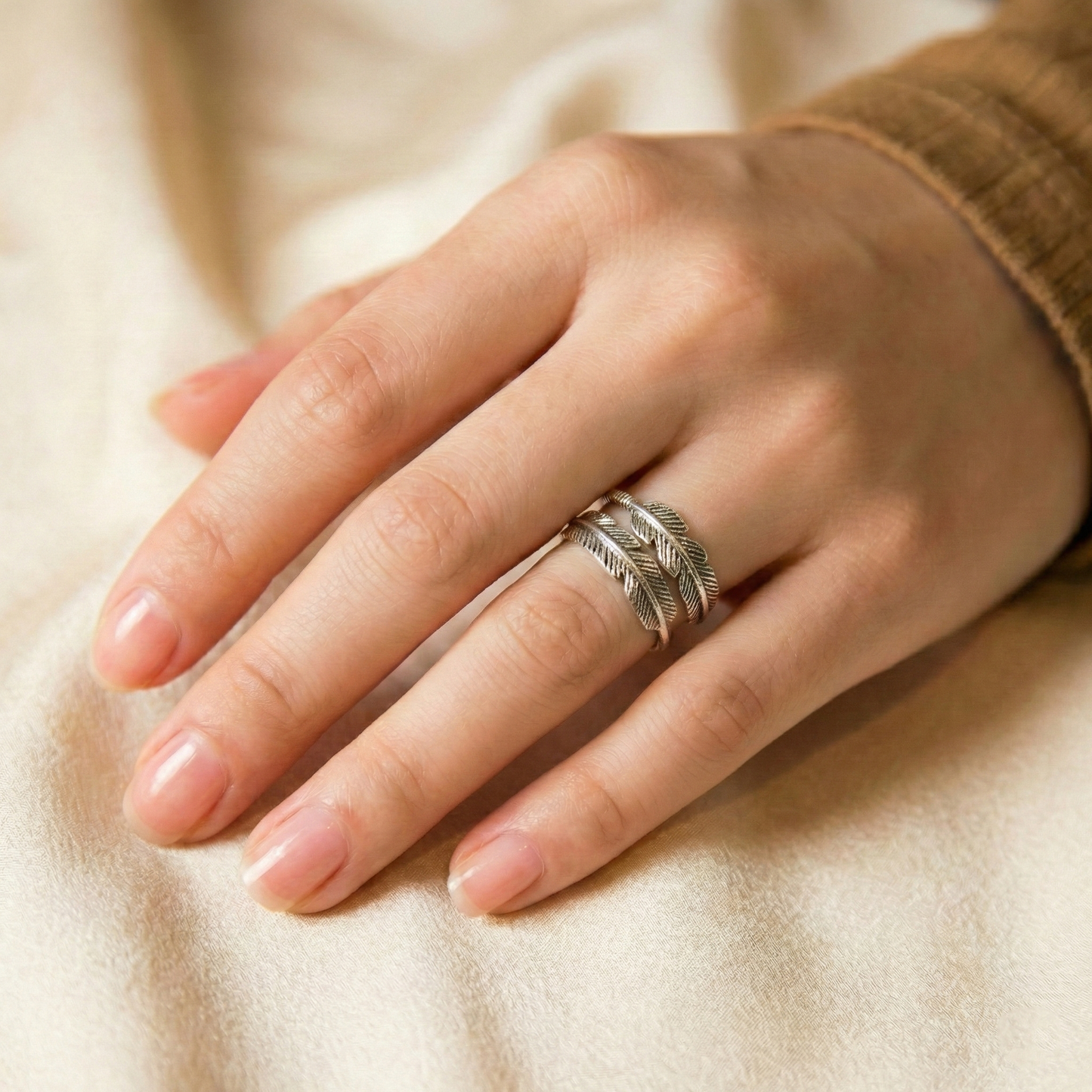 BAGUE PLUME D'UN ANGE