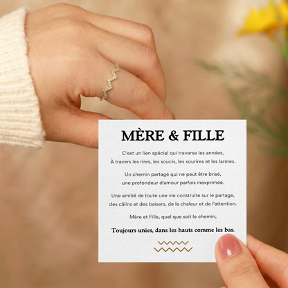 MÈRE FILLE - BAGUE HAUTS ET BAS