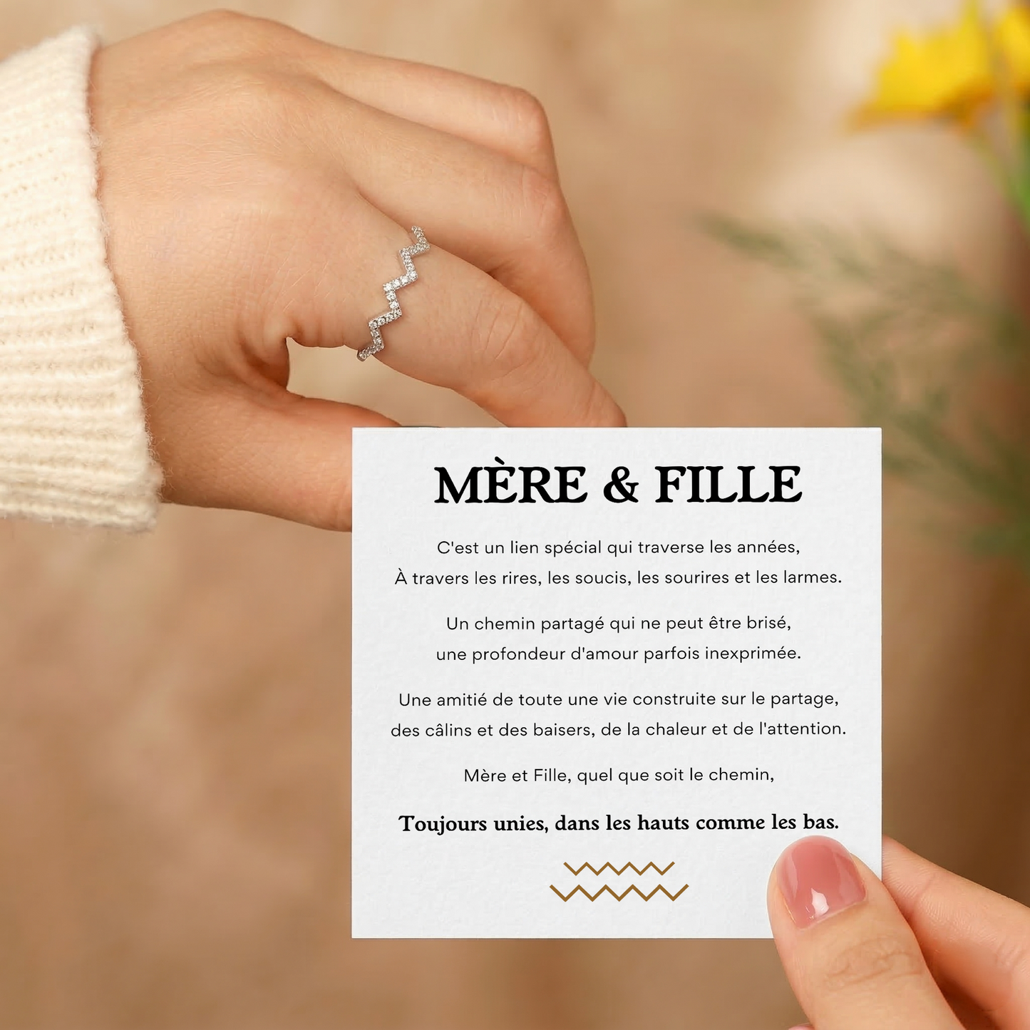 MÈRE FILLE - BAGUE HAUTS ET BAS