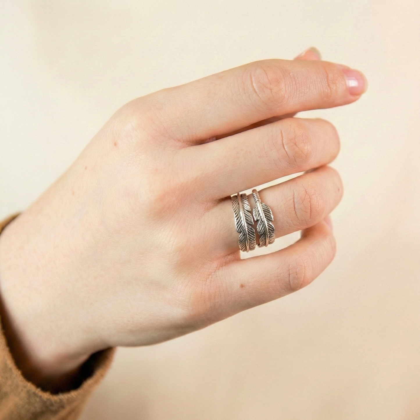 BAGUE PLUME D'UN ANGE