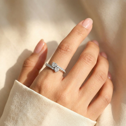 MÈRE FILLE - BAGUE CŒURS UNIS