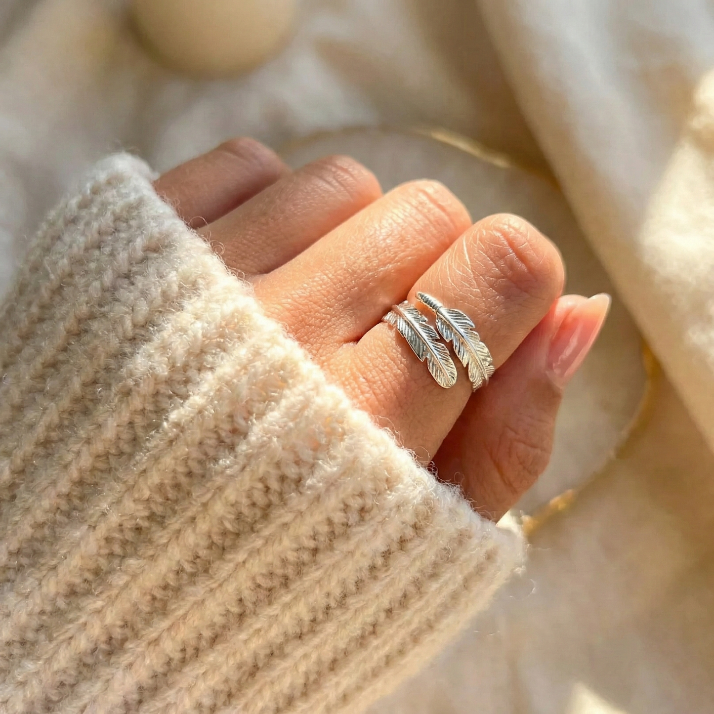 BAGUE PLUME D'UN ANGE