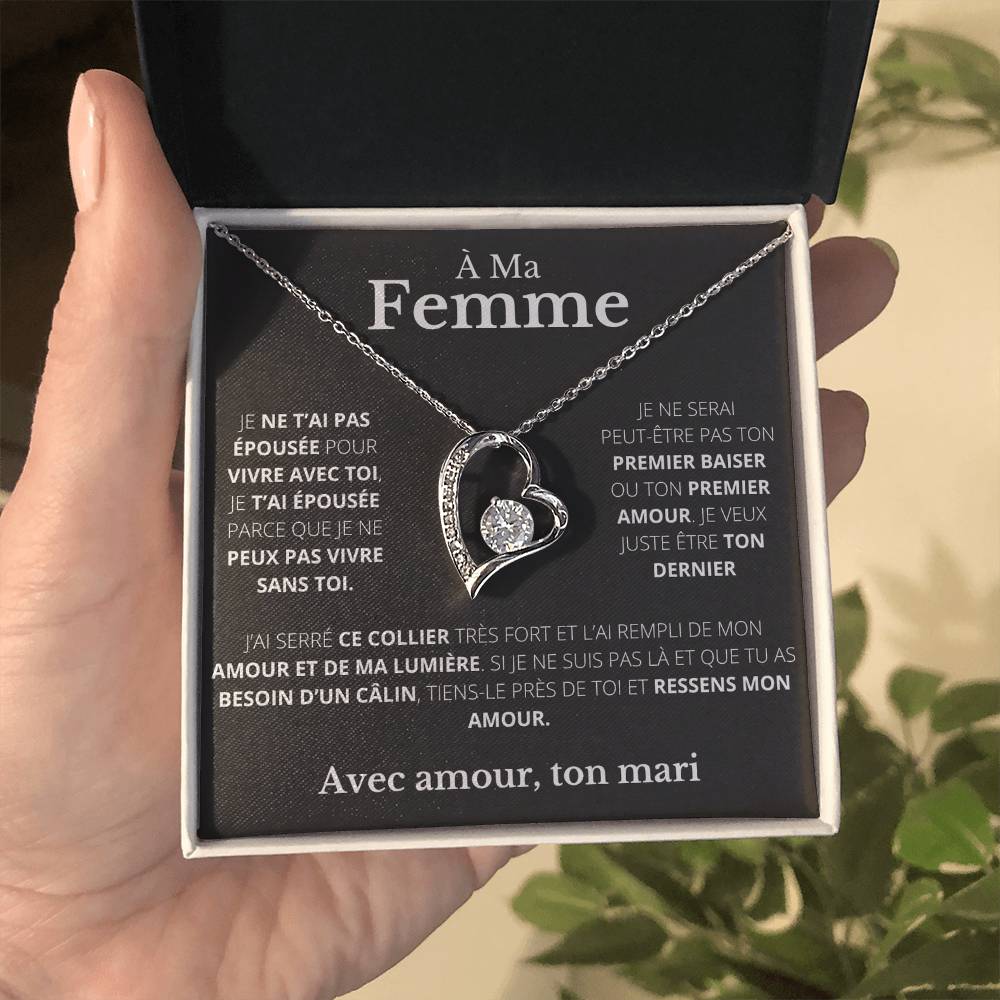 POUR MA FEMME – COLLIER CŒUR D'AMOUR