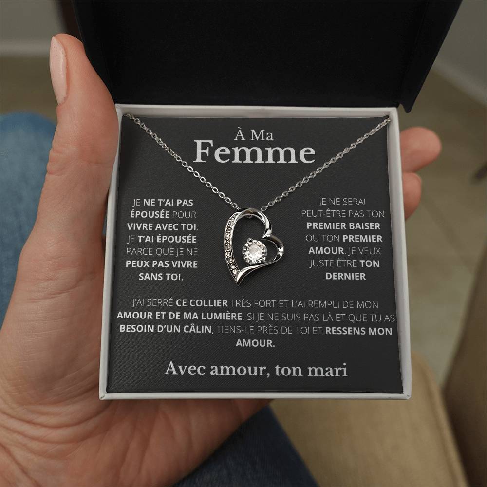 POUR MA FEMME – COLLIER CŒUR D'AMOUR
