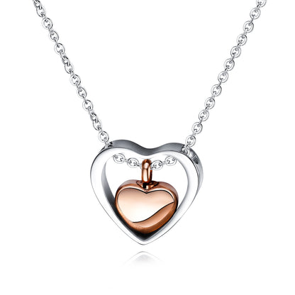 COLLIER URNE "COEUR" POUR CENDRES