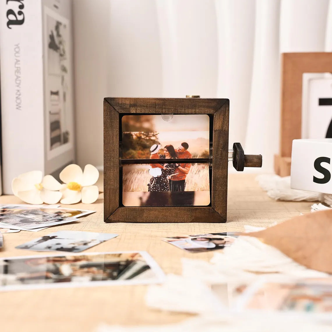 VISIONNEUSE DE PHOTOS PERSONNALISÉE AVEC LUMIÈRE