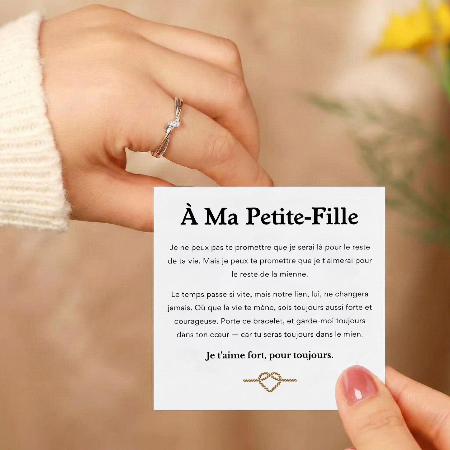 À MA PETITE-FILLE - BAGUE D'ÉTERNITÉ