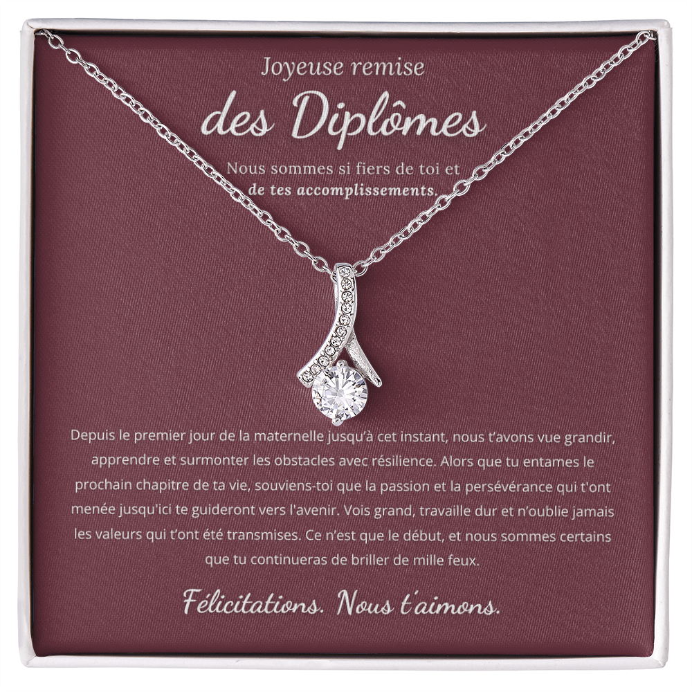 CADEAU DE REMISE DES DIPLÔMES - COLLIER RUBAN POUR ELLE