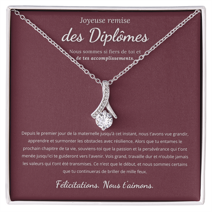 CADEAU DE REMISE DES DIPLÔMES - COLLIER RUBAN POUR ELLE