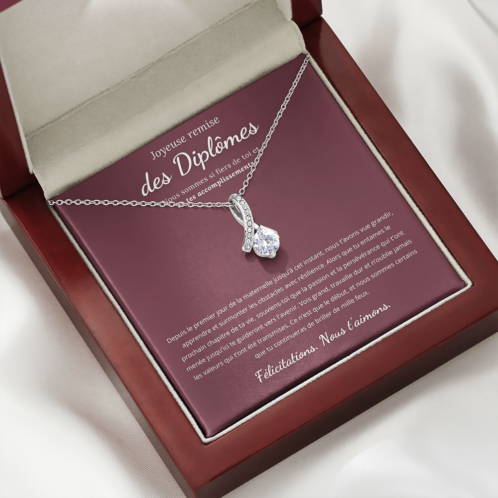 CADEAU DE REMISE DES DIPLÔMES - COLLIER RUBAN POUR ELLE